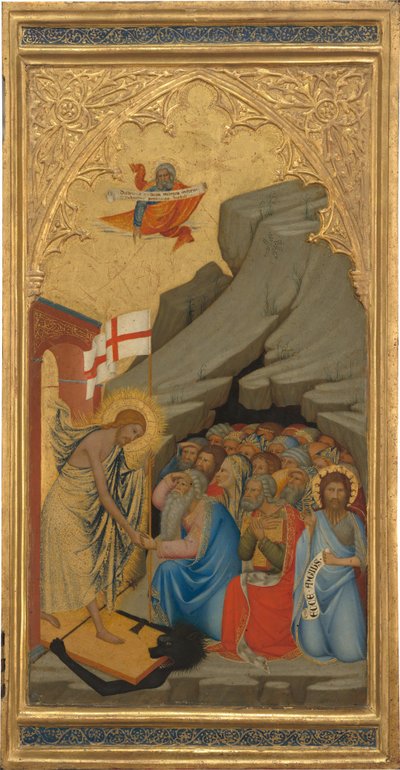 Scènes de la Passion du Christ : La descente aux limbes [panneau droit] - Andrea Vanni