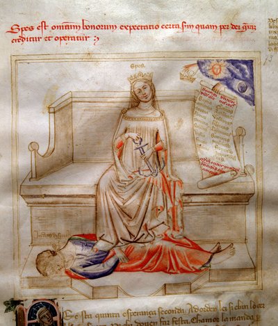 Allégorie de la Foi dans « Chansonne des sept Vertus et des sept Arts libéraux » - Andrea de Bartoli
