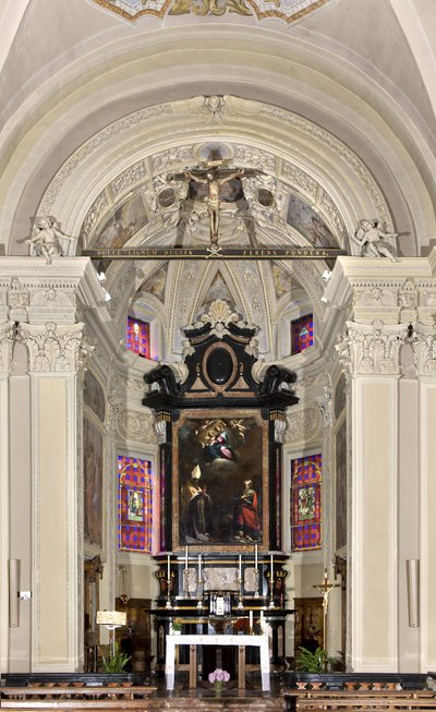 Vue du presbytère, Église des Saints Nazaro et Celso, Brienno, Côme, Lombardie, Italie - Andrea de Passeri
