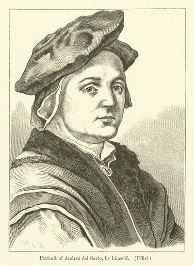 Autoportrait du peintre italien Andrea del Sarto - Andrea del (after) Sarto