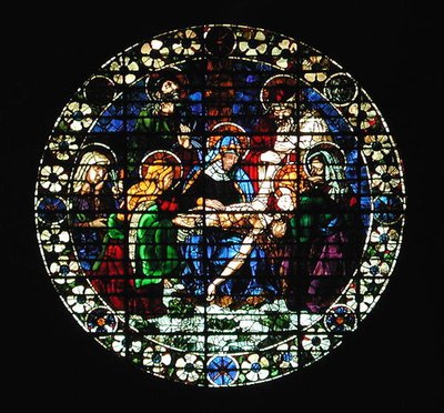Oculus représentant la Déposition du Christ, 1444 - Andrea del Castagno