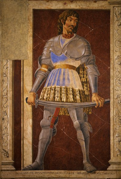 Pippo Spano, Niccolò Acciaiuoli, Francesco Petrarca - Andrea del Castagno