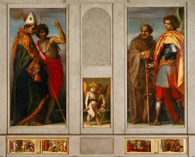 Retable avec les quatre saints : l
