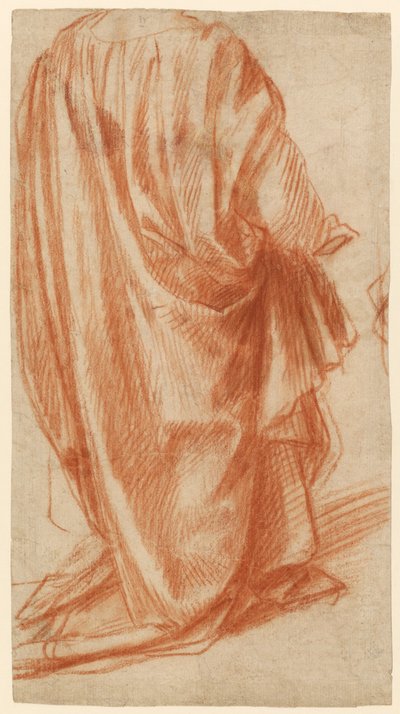 Étude de drapé (recto) ; étude d