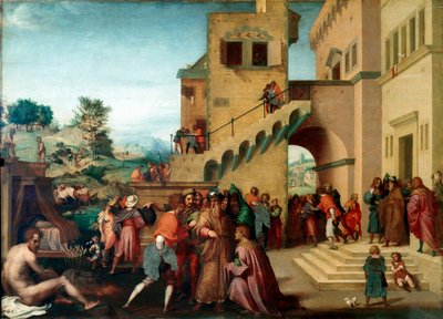 Histoire de Joseph, fils de Jacob : Joseph interprétant les rêves de Pharaon - Andrea del Sarto