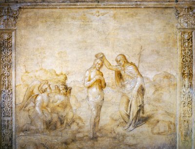 Saint Jean baptise Jésus - Andrea del Sarto
