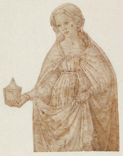 Marie Madeleine avec le pot de baume. Figure à genoux - Andrea del Verrocchio