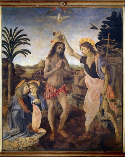 Le baptême du Christ - Andrea del Verrocchio