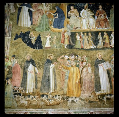 Saint Dominique envoyant les chiens du Seigneur, avec Saint Pierre Martyr et Saint Thomas d