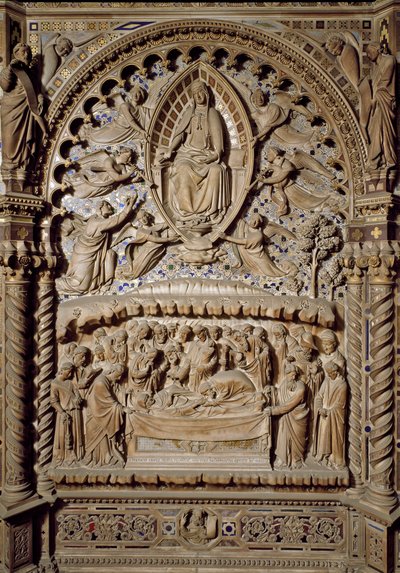 Tabernacle : Mort et Assomption de la Vierge Marie - Andrea di Cione Orcagna