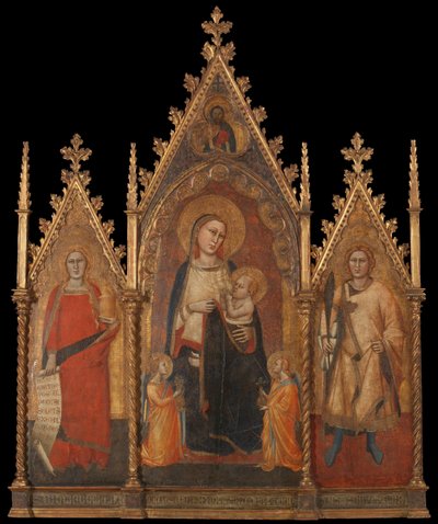 Triptyque avec la Vierge et l
