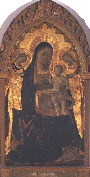 Madone et Enfant avec deux anges - Andrea di Giusto Manzini