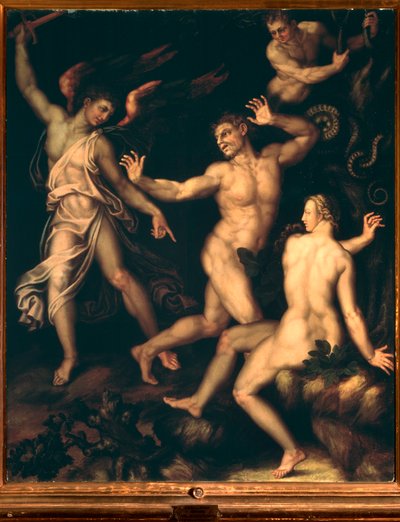 Adam et Ève expulsés du paradis - Andrea di Mariotto del Minga