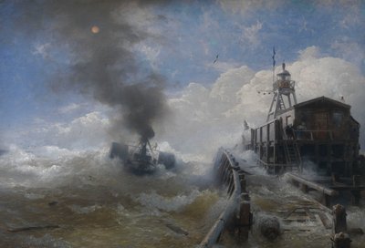 Un remorqueur quittant le port d
