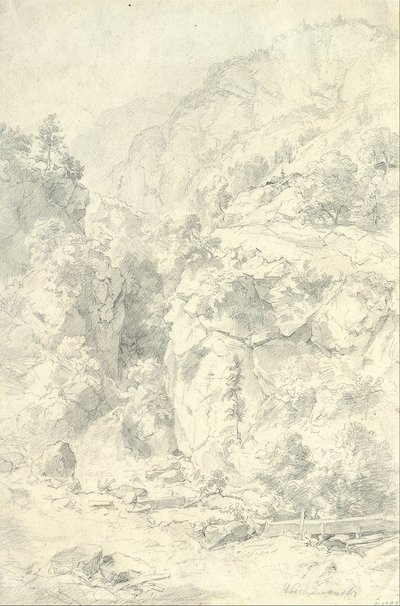 Paysage montagneux - Andreas Achenbach