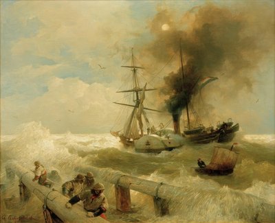 Tempête en mer - Andreas Achenbach