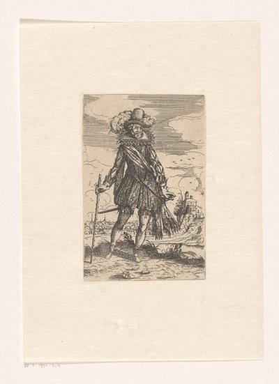 Gentilhomme espagnol dans un paysage - Andreas Bretschneider
