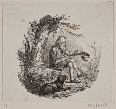 Mendiant sous un saule - Andreas Flinch