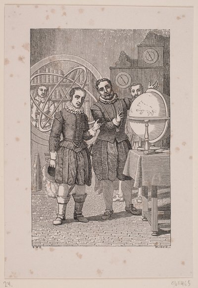 Christian IV en visite chez Tycho Brahe - Andreas Flinch