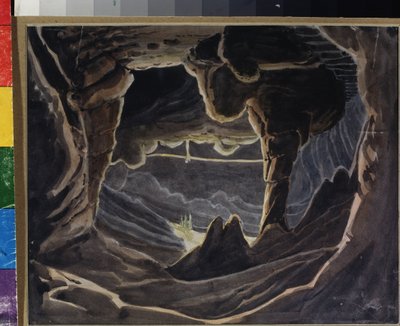 Grotte - Décor préparatoire pour l