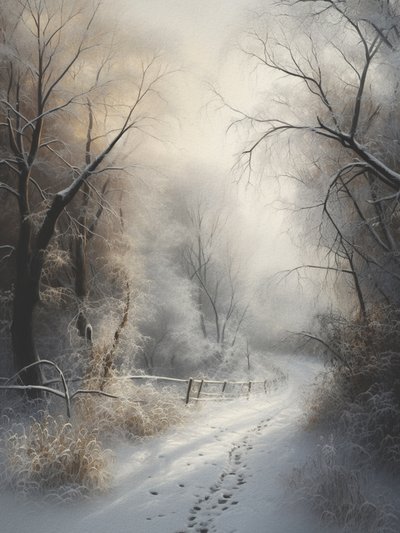 Un sentier enneigé enchanteur - Andreas Magnusson