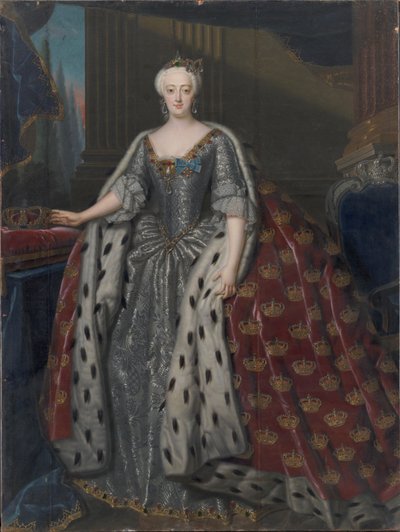 Sophie Madeleine de Brandebourg-Kulmbach 1700-1770, reine du Danemark et de Norvège, 1739 - Andreas Møller