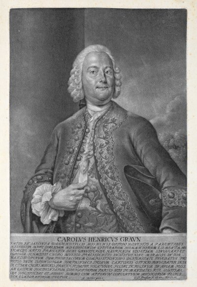 Carl Heinrich Graun (1703-59) gravé par Valentin Daniel Preissler (1717-65) 1752 - Andreas Moller