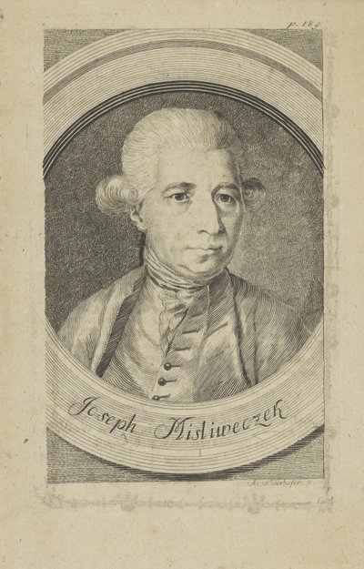 Portrait du compositeur Josef Myslivecek 1737-1781, vers 1780 - Andreas Niederhofer