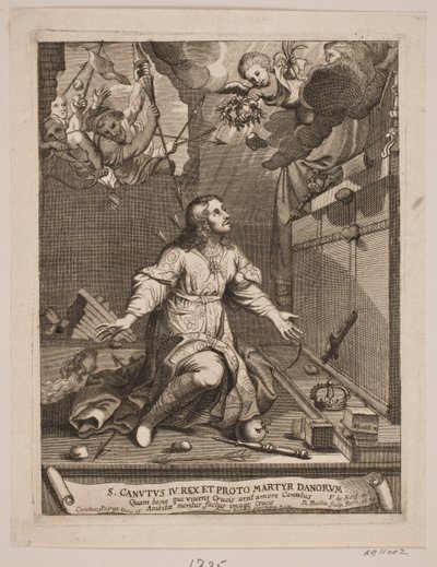 Knud le Saint, souffrant le Martyre - Andreas Reinhardt