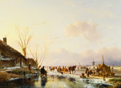 Patineurs près d