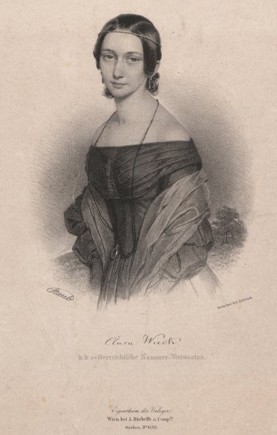 Portrait de Clara Wieck-Schumann 1819-1896, 1838 - Andreas Staub