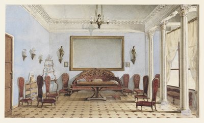 Intérieur de salon, 1858 - Andrei Alexeevich Redkovsky