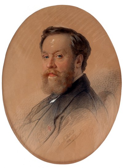 Portrait du maréchal de la noblesse V.Y. Tulinov, 1868 - Andrei Belloli