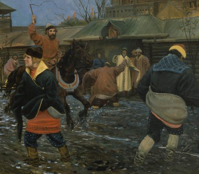 Rue de Moscou au XVIIe siècle lors d