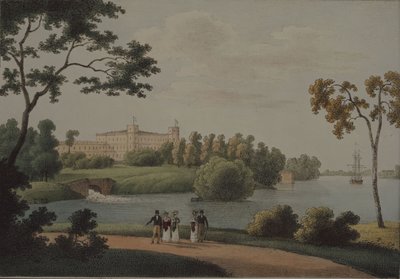 Vue du palais principal de Gatchina - Andrei Yefimovich Martynov