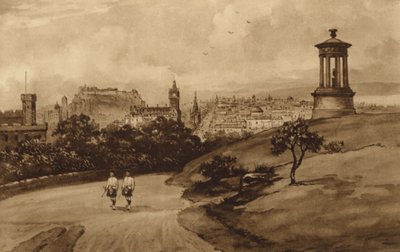 Édimbourg : Depuis le Monument de Dugald Stewart, Calton Hill - Andrew Allan