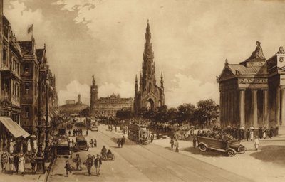 Édimbourg : Princes Street depuis le Mound - Andrew Allan