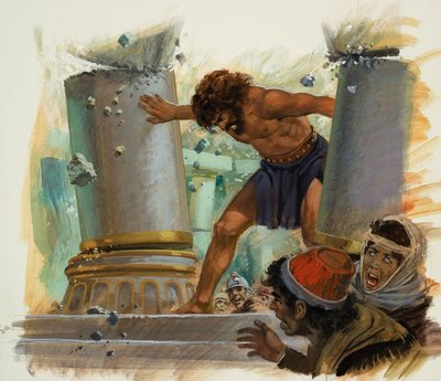 Samson (gouache sur papier) - Andrew Howat