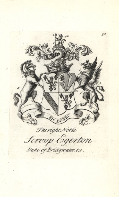 Armoiries et blason du très noble Scroop Egerton - Andrew Johnston