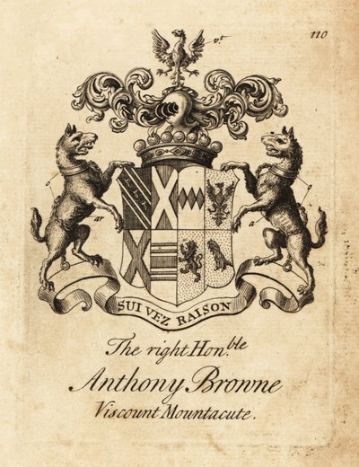 Blason du très honorable Anthony Browne, vicomte Mountacute ou vicomte Montagu - Andrew Johnston