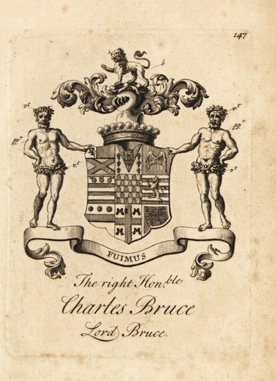 Blason du très honorable Charles Bruce, Lord Bruce, 3e comte d