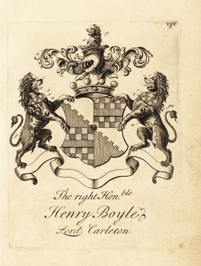 Blason du très honorable Henry Boyle, Lord Carleton - Andrew Johnston