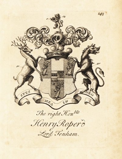 Blason du très honorable Henry Roper, Lord Tenham - Andrew Johnston