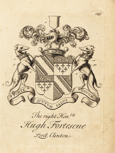 Blason du très honorable Hugh Fortescue - Andrew Johnston