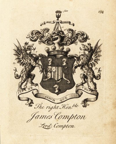 Blason du très honorable James Compton, Lord Compton, 5e comte de Northampton - Andrew Johnston