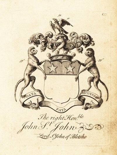 Blason du très honorable John St - Andrew Johnston