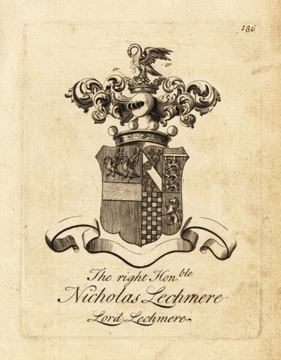 Blason du très honorable Nicholas Lechmere, Lord Lechmere - Andrew Johnston