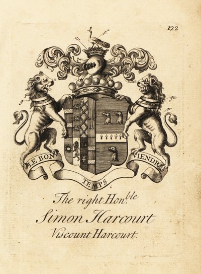 Blason du très honorable Simon Harcourt - Andrew Johnston