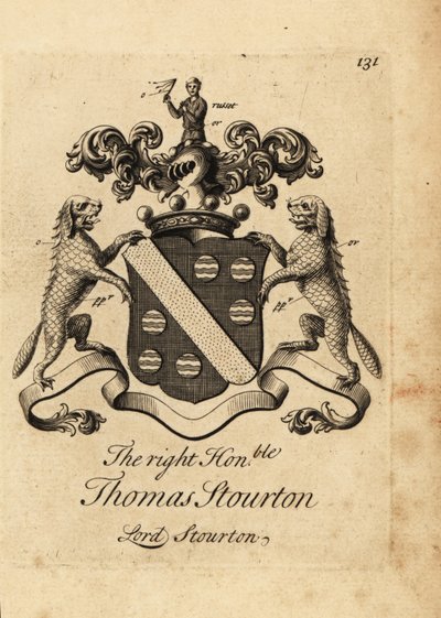 Blason du très honorable Thomas Stourton - Andrew Johnston