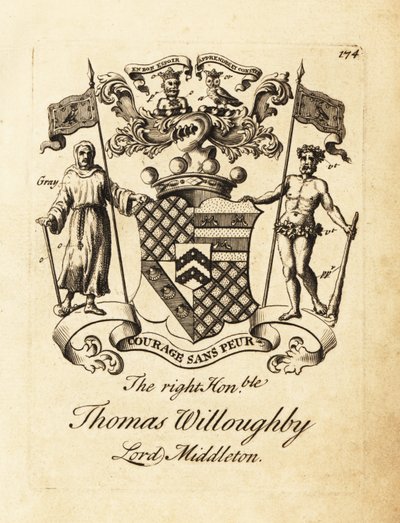 Blason du très honorable Thomas Willoughby, Lord Middleton - Andrew Johnston